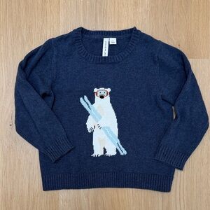 Janie and Jack Navy Knit Pullover